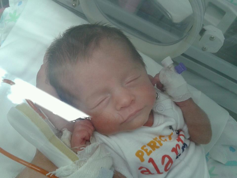 Ludovica in incubatrice